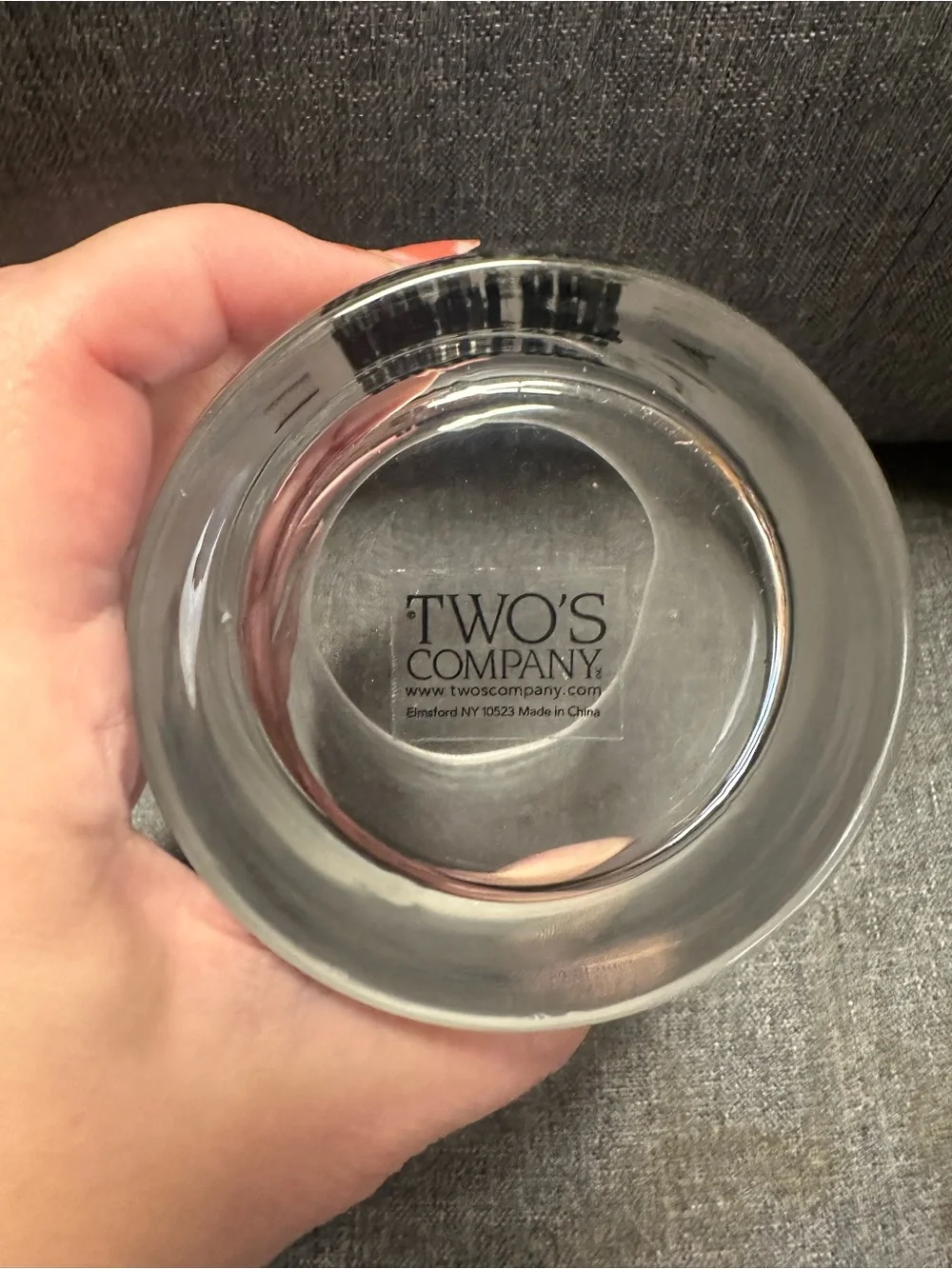 Two's Company Don’t Ask Double Old Fashion Glass